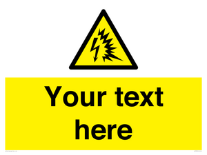 Custom warning Arc flash